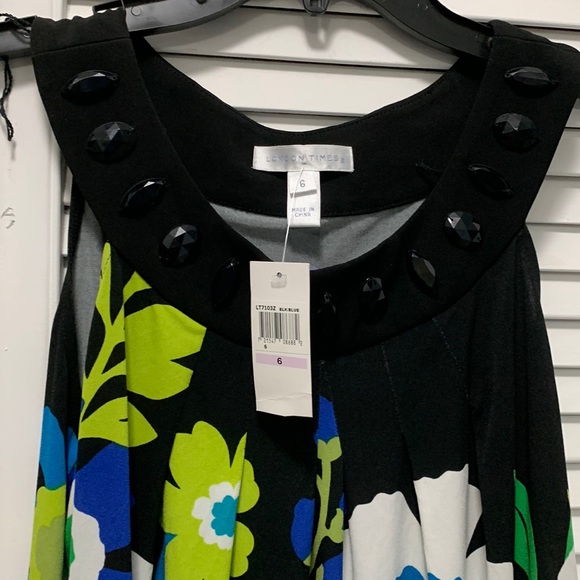 - 💐Beautiful London Times colourful dress NWT size 6 💐 - Picture 3 of 10